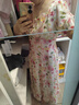 絲柏舍碎花連衣裙2025夏裝新款女高腰A字甜美度假風(fēng)方領(lǐng)中長裙 曬單實(shí)拍圖