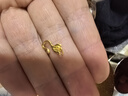 權(quán)大福（QUANDAFU）古法黃金魚(yú)尾扣足金999小配件配飾DIY手鏈?zhǔn)执掷K送禮女扣頭尾扣 單個(gè)魚(yú)尾扣約0.6g 曬單實(shí)拍圖