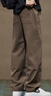 JEEP SPIRIT吉普休閑褲男秋季寬松直筒褲子男士美式復(fù)古潮流男褲 咖啡 33 曬單實(shí)拍圖