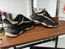 LRTH輕奢牛皮男鞋冬季新款老爹鞋男士厚底運動(dòng)鞋休閑鞋子男內增高鞋男 黑色-增高8cm 41 曬單實(shí)拍圖