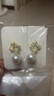 氣質(zhì)小眾方形耳墜女精致耳環(huán)高級感耳飾仿珍珠新款爆款耳釘 金色 ZJ232 曬單實(shí)拍圖