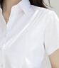 高紳風度短袖襯衫女士襯衣夏季商務修身職業(yè)正裝白色免燙工裝通勤工作服 方·領純白色【到貨快】 39 /2XL碼 曬單實拍圖