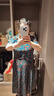 俞兆林（YUZHAOLIN）中老年連衣裙顯瘦40-50-60歲大碼連衣裙中長款媽媽裝夏2025新款 綠色款 3XL (建議125-135斤) 曬單實拍圖