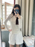 翊尚美短褲女夏季2025新款白色運動(dòng)休閑寬松五分褲高腰顯瘦爆款闊腿中褲 白色 【親膚透氣熱銷(xiāo)款】 M 【推薦100-115斤】 曬單實(shí)拍圖