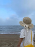 吉卡龍夏季寶寶遮陽帽女童草帽兒童洋氣百搭涼帽公主沙灘漁夫帽潮 米色 參考年齡6個月-2歲 頭圍43-48厘米 曬單實拍圖