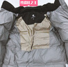 駱駝?dòng)鸾q服女冬季新款熱反射升溫保暖加厚連帽面包服短款外套 734CA6B605B4幻影黑/以太藍(lán) 有袖標(biāo) XL 曬單實(shí)拍圖
