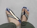 H8拖鞋人字拖男2025夏季新款迷彩按摩粒EVA踩屎感防滑男士沙灘涼鞋 藍(lán)色【升級按摩底】 42 曬單實拍圖
