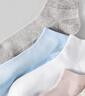 浪莎超薄款網(wǎng)眼襪子夏季女100%純棉短筒棉質(zhì)短襪防臭吸汗透氣船襪夏天 2白2灰色2米黃·純棉防臭網(wǎng)眼 均碼 （35-40碼可穿） 曬單實(shí)拍圖