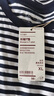 無印良品（MUJI）女式 天竺編織 長袖T恤上衣打底衫 黑色條紋 XL  曬單實(shí)拍圖
