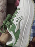 李寧（LI-NING）天跡女鞋板鞋秋冬季牛油果色輕便厚底增高耐磨休閑運動(dòng)鞋潮流百搭 云霧白/石苔綠 【店長(cháng)推薦】 37 曬單實(shí)拍圖