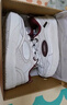 特步情侶運動(dòng)鞋板鞋男女鞋子春夏季透氣軟彈板鞋面包鞋小白鞋 曬單實(shí)拍圖