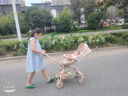 XUM遛娃神器嬰兒推車0-6歲用折疊可坐可躺帶減震雙向高景觀溜娃車 六重減震|加高防護(hù)|全棚 卡其色 曬單實(shí)拍圖