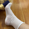 襪子女春夏百搭中筒襪棉質(zhì)無(wú)骨吸汗網(wǎng)眼透氣月子襪四季花邊堆堆襪 【白色】 5雙 均碼 曬單實(shí)拍圖