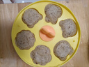COOKSS寶寶輔食蒸糕模具嬰兒食品級硅膠盒貓爪耐高溫烘焙可蒸煮磨具黃 曬單實拍圖