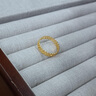老廟黃金戒指精品5G花絲女王鏤空戒指送女友老婆生日禮物 13#約2g 曬單實(shí)拍圖