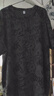 肥貓潮府印花t恤男夏季薄款大碼短袖寬松胖子男裝半袖加肥加大純棉上衣服 深灰色 8XL 260-280斤 曬單實拍圖