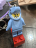 樂高（LEGO）米奇米妮唐老鴨黛西人仔鑰匙扣鏈積木禮物掛件 853666 鯊魚人鑰匙扣 曬單實拍圖