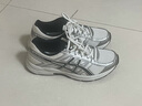 亞瑟士ASICS網(wǎng)面跑鞋百搭男鞋緩震運(yùn)動鞋透氣跑步鞋 GEL-CONTEND 4 白色/銀色 41.5 曬單實(shí)拍圖