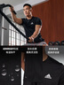 adidas速干運(yùn)動(dòng)健身上衣圓領(lǐng)短袖T恤男裝夏季新款阿迪達(dá)斯 黑色   XL 曬單實(shí)拍圖