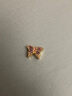 夢(mèng)金園【情人節禮物】黃金轉運珠琺瑯蝴蝶轉運珠微硬金情侶送女友 曬單實(shí)拍圖