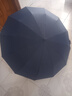暖心話全自動(dòng)雨傘折疊大號(hào)男女雙人晴雨兩用防紫外黑膠防曬遮陽傘太陽傘 96骨全自動(dòng)傘-藏青色 曬單實(shí)拍圖