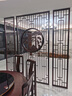 不銹鋼屏風(fēng)鈦金鏤空隔斷遮擋玄關(guān)客廳入門中式花格金屬背景墻定制 紅古銅（定制聯(lián)系客服報價） 曬單實拍圖