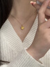 華夏福禮項(xiàng)鏈女2025新款黃金吊墜足金999四葉草金項(xiàng)鏈七夕情人節(jié)送女朋友 【小版】四葉草*O字銀鏈：約0.22g 普通裝 曬單實(shí)拍圖