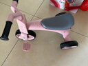貝趣兒童三輪車自行車1-3-6歲腳踏車寶寶平衡車嬰兒幼兒2歲小孩童車 洛珊粉【燈光音樂+防側(cè)翻】 滑步滑行車生日六一兒童節(jié)禮物 曬單實(shí)拍圖