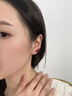 慕梵經(jīng)典百搭朱砂小豆豆耳釘耳環(huán)S925銀紫金砂女母親節送媽媽禮物 約8mm/豆豆朱砂耳釘/S925銀 約8mm 曬單實(shí)拍圖
