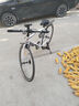 永久 平把公路車簡(jiǎn)約高碳鋼車架仿死飛款男女式成人學(xué)生城市通勤跑車 單速 白色 建議身高158-190cm 曬單實(shí)拍圖