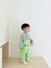 巴帝巴帝秋季新款純棉嬰幼兒童連體衣爬服男女寶寶哈衣 彩色熊貓 80cm 曬單實拍圖