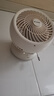 海爾（Haier）可充電電風(fēng)扇臺(tái)式風(fēng)扇桌面家用小型臺(tái)扇小風(fēng)扇輕音廚房壁扇宿舍臥室辦公搖頭渦輪空氣循環(huán)扇 可充電自動(dòng)搖頭款LSF-CB101(W) 曬單實(shí)拍圖