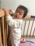 湯尼倍兒 嬰兒馬甲春秋季男女寶寶小馬夾可愛(ài)保暖內穿新生兒坎肩夾棉背心 白色【小獅子】 90cm 曬單實(shí)拍圖