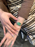 巴寶莉女士手表女生新款品牌2025石英小方表輕奢小眾高級感生日禮物女生 貓眼綠-網(wǎng)帶（項(xiàng)鏈+手鐲+禮盒） 曬單實(shí)拍圖