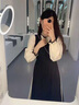 AIGOUGRT連衣裙女春秋季2025年新款法式溫柔拼接復古收腰顯瘦套裝裙子秋天 圖片色 XL 曬單實(shí)拍圖