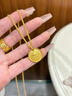 福錦順黃金麻繩項(xiàng)鏈999足金鏈子絞絲鏈男女情侶麻花鏈繩鏈吊墜佩鏈禮物 14.76克 長(zhǎng)約47CM 曬單實(shí)拍圖