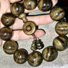 法珠香（假一賠萬(wàn)）保真金絲楠木陰沉木烏木帶水波20mm佛珠文玩手串男款 曬單實(shí)拍圖