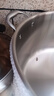 鏗鏘（KENGQ）316不銹鋼湯鍋加厚煲湯鍋家用燃?xì)怆姶艩t通用鹵肉桶大容量高湯鍋 全鋼蓋帶蒸籠 36cm 曬單實拍圖