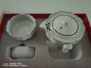 雅瓷汝窯旅行茶具茶盤套裝便攜式功夫茶具陶瓷一壺二杯南瓜小行者禮物 汝窯南瓜小行者 一壺2杯 曬單實(shí)拍圖