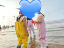 古伊薩兒童趕海服男女涉水服雨鞋雨靴下水褲防水防滑涉水褲YX1055 31 曬單實拍圖