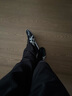 Onitsuka Tiger鬼塚虎男女鞋休閑鞋舒適透氣輕便慢跑鞋RUNSPARK 1183B480-002 黑色/銀色 42.5 曬單實拍圖