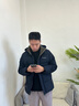 啄木鳥(niǎo)棉服男外套男秋冬季新款棉衣男中老年商務(wù)棉襖羽加絨服加厚夾克男 藏青色 3XL (建議135-155斤) 曬單實(shí)拍圖