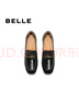 百麗（Belle）質(zhì)感樂(lè)福鞋女2025秋新商場(chǎng)同款牛皮氣質(zhì)通勤樂(lè)福鞋D9U1DCA5 黑色 37 (235mm) 曬單實(shí)拍圖
