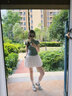 浪莎白色花苞短褲女2025夏季新款高腰休閑闊腿褲顯瘦短裙蓬蓬燈籠褲 曬單實拍圖