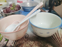 新款釉下彩陶瓷碗餐具套裝少女心ins風(fēng)陶瓷碗勺 【粉+藍(lán)】兩碗兩勺 曬單實拍圖
