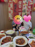 仕彩 寶寶周歲生日布置場(chǎng)景裝飾國(guó)風(fēng)掛布背景墻抓周拍照道具中式條幅K 曬單實(shí)拍圖