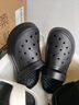 斯凱奇（Skechers）洞洞鞋女士夏季外穿包頭泡泡鞋厚底透氣軟底涼拖鞋休閑鞋111514 曬單實(shí)拍圖