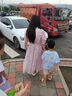 秋水伊人法式優(yōu)雅浪漫百搭連衣裙2025年夏季新款女花邊碎花長裙 粉紫 M 曬單實拍圖
