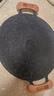 探險(xiǎn)者（TAN XIAN ZHE）圍爐煮茶烤盤(pán)燒烤盤(pán)烤肉盤(pán)韓式烤肉煎烤盤(pán)卡式爐家用麥飯石烤肉鍋 33CM明火款【櫸木防燙把手】 曬單實(shí)拍圖