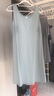 JOAE【天絲莫代爾】帶胸墊睡裙吊帶棉睡衣女士夏季可外穿家居服藍 L 曬單實(shí)拍圖